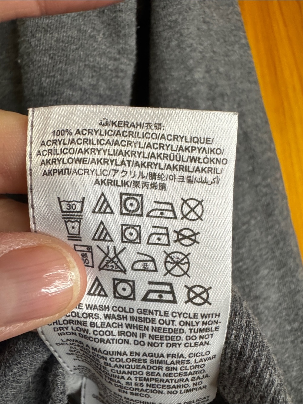 Guess Gray Rib Collar Button-Front Cardigan - Picture 4 of 10